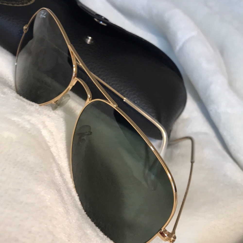 RayBan Aviator 58mm Classic Green Sunglasses